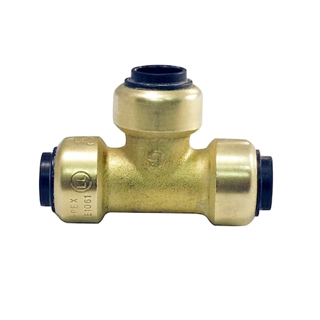 Apollo 1/4 in. Brass Push-To-Connect Tee Fitting FSBT14